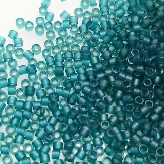 11/0 MIYUKI delica - Midnight Teal Tran. Semi Matte - 1gr. DB788 -  - Crystaldreams Abalorios