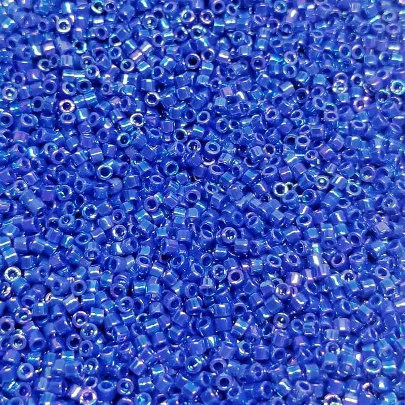 11/0 MIYUKI delica  - Opaque Royal Blue AB - 1gr. - DB165 -  - Crystaldreams Abalorios