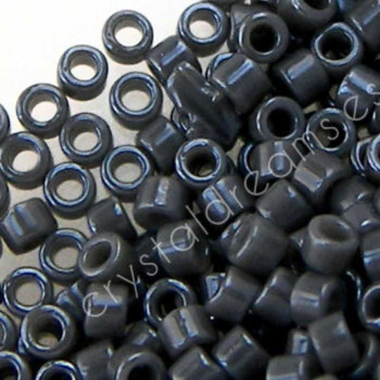 11/0 MIYUKI delica - Smoked Opaque Luster Dk Grey - 1gr.- DB268 -  - Crystaldreams Abalorios