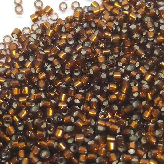 11/0 MIYUKI delica - Smoked Topaz Silver Lined - 1gr. - DB612 -  - Crystaldreams Abalorios