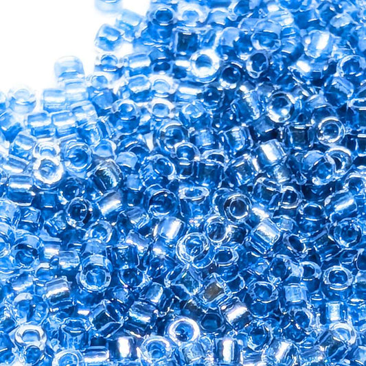 11/0 MIYUKI delica - Sparkling Aqua Lined Crystal - 1gr. -  - Crystaldreams Abalorios