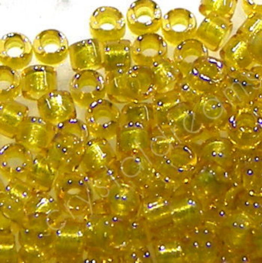 11/0 MIYUKI delica - Sparkling Lined Topaz Lined Topaz- 1gr. -  - Crystaldreams Abalorios