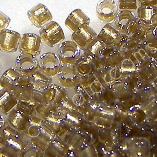 11/0 MIYUKI delica - Sparkling Lt Bronze Lined Crystal - 1gr. -  - Crystaldreams Abalorios