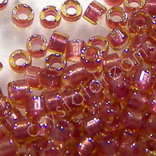 11/0 MIYUKI delica - Sparkling Salmon Lined Topaz - 1gr. -  - Crystaldreams Abalorios