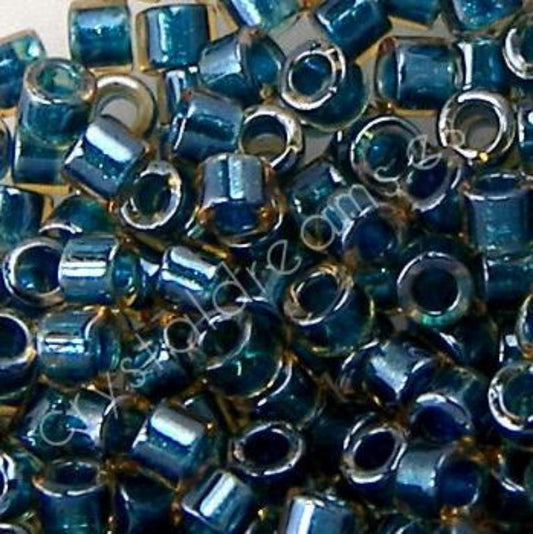 11/0 MIYUKI delica - Sparkling Teal lined Topaz - 1gr. -  - Crystaldreams Abalorios