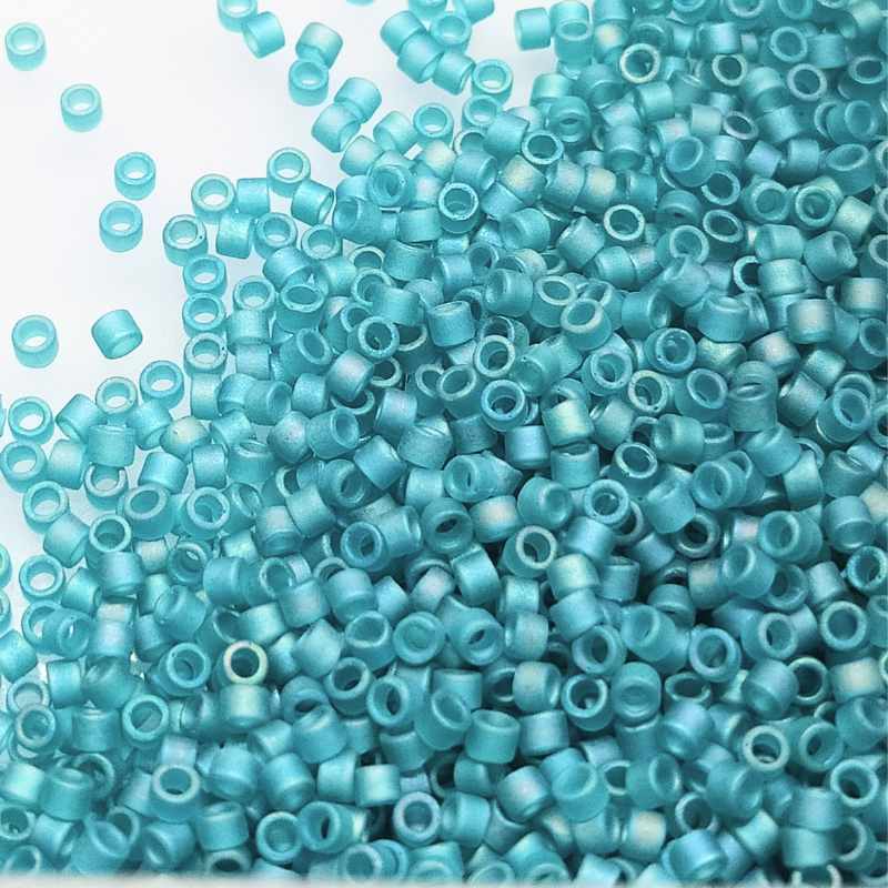 11/0 MIYUKI delica  - Transp. Carribean Teal AB - 1gr. DB1283 -  - Crystaldreams Abalorios