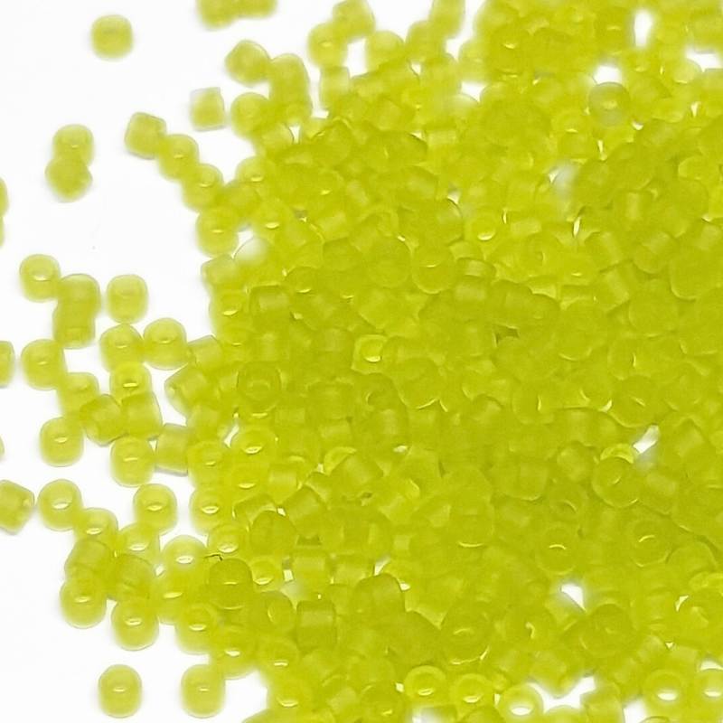 11/0 MIYUKI delica - Transparent Mate Chartreuse  1 gr. DB766 -  - Crystaldreams Abalorios