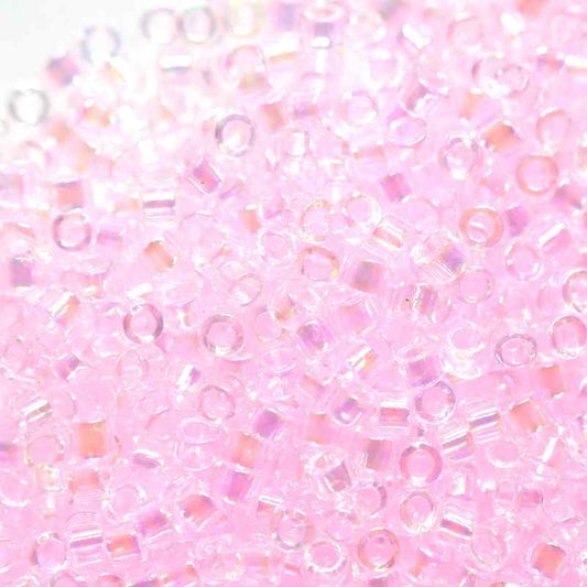 11/0 MIYUKI delica - Transparent Rose AB - DB071 - 1gr. -  - Crystaldreams Abalorios