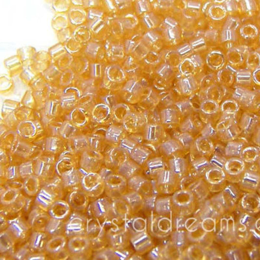 11/0 MIYUKI delica - Trasparent Light Amber Luster - DB099 -1gr. -  - Crystaldreams Abalorios