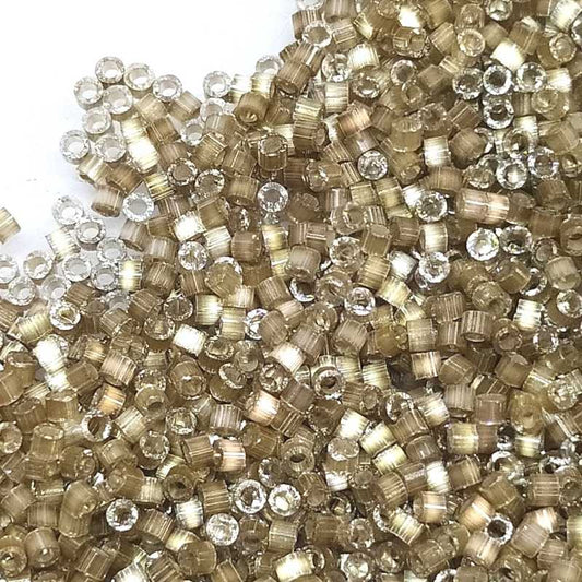 11/0 MIYUKI delica - Variegated Taupe Silk Satin - 1gr. - DB671 -  - Crystaldreams Abalorios