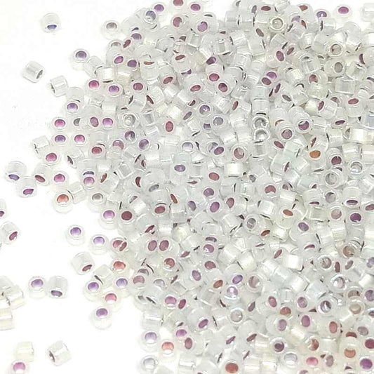 11/0 MIYUKI delica Crys Silver Opal AB Lined 1gr DB223 -  - Crystaldreams Abalorios