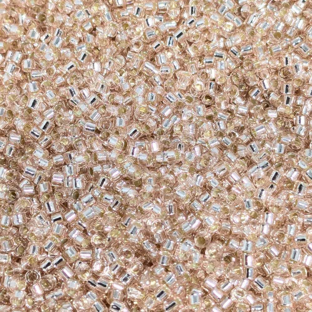 11/0 MIYUKI delica DB1203 Silver lined Pink Mist - 1gr. -  