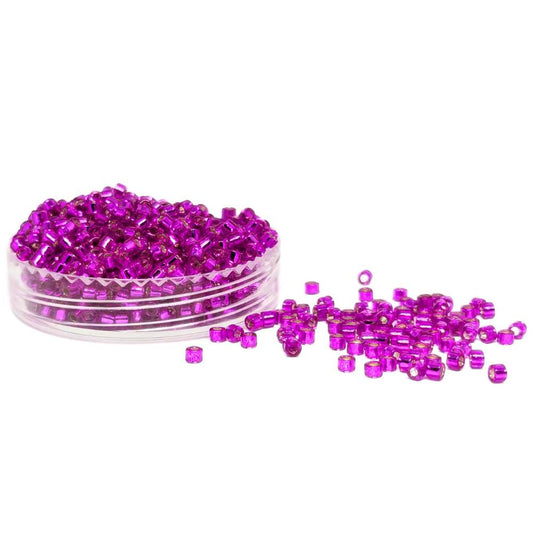11/0 MIYUKI delica DB1340 Silverlined Dyed Fuchsia - 1gr. -  