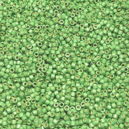 11/0 MIYUKI delica Duracoat Galv. Dk Mint Green 1gr. - DB1844F -  - Crystaldreams Abalorios