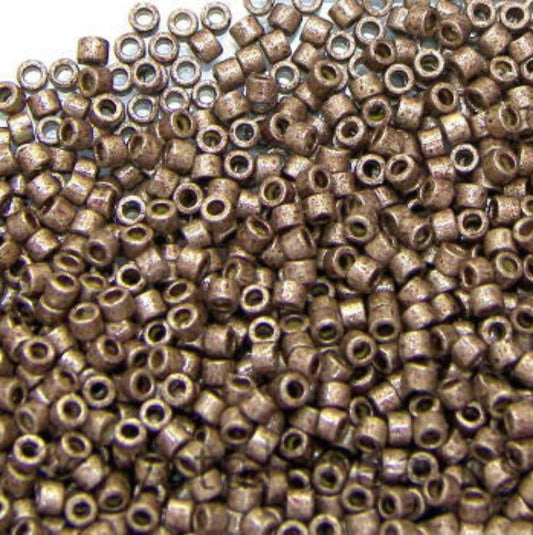 11/0 MIYUKI delica Duracoat Galv. Matte Dk Mauve 1gr. - DB1843F -  - Crystaldreams Abalorios