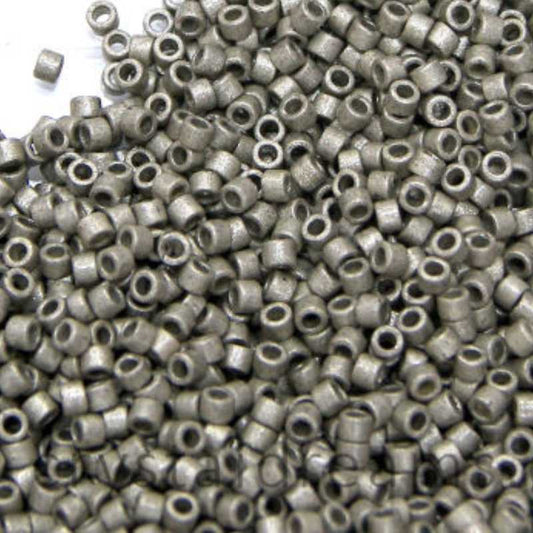 11/0 MIYUKI delica Duracoat Galv. Matte Lt Pewter 1gr. - DB1851F -  - Crystaldreams Abalorios