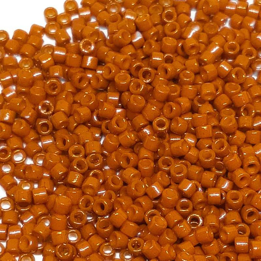 11/0 MIYUKI delica Duracoat Opaque Orange Rust - 1gr. - DB2352 -  - Crystaldreams Abalorios