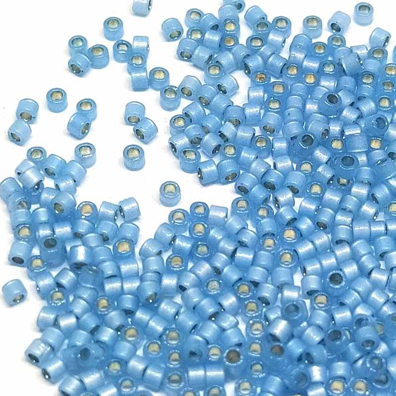 11/0 MIYUKI delica Duracoat Silver Lined Dyed Lt. Bay 1gr. 2176 -  - Crystaldreams Abalorios