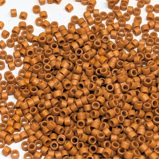 11/0 MIYUKI delica Frosted Opaque Glaze Burnt - 1gr. DB2287 -  - Crystaldreams Abalorios