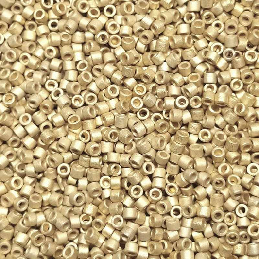 11/0 MIYUKI delica Matte Light Gold 24K Plated - 1gr. - DB334 -  - Crystaldreams Abalorios