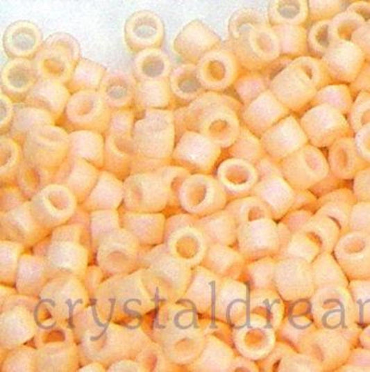 11/0 MIYUKI delica Matte Opaque Light Peach AB - 1gr. - DB1522 -  - Crystaldreams Abalorios