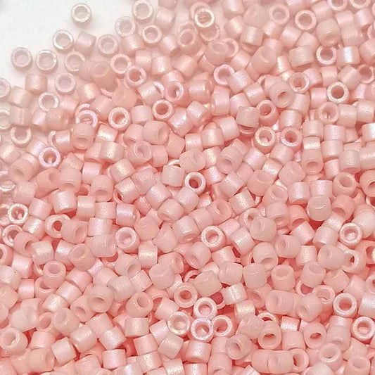 11/0 MIYUKI delica Matte Opaque Lt Salmon AB 1gr. DB1523 -  - Crystaldreams Abalorios