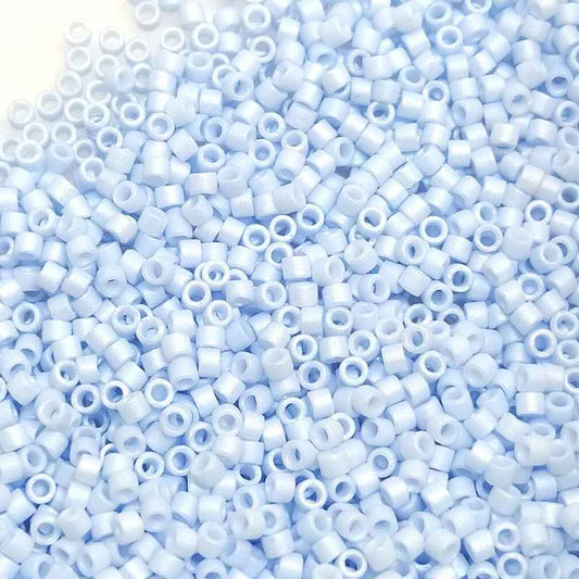 11/0 MIYUKI delica Matte Opaque Lt Sky Blue AB - 1gr - DB1527 -  - Crystaldreams Abalorios