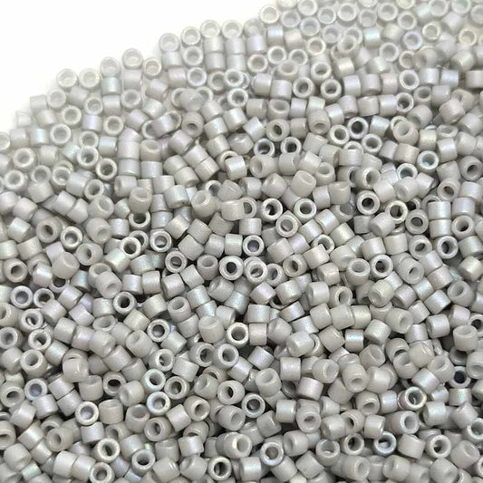 11/0 MIYUKI delica Matte Opaque Lt Smoke AB - 1gr - DB1528 -  - Crystaldreams Abalorios