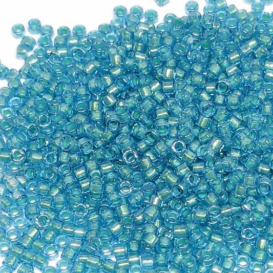 11/0 MIYUKI delica Mint Pearl Lined Ocean Blue - DB1708 - 1gr. -  - Crystaldreams Abalorios