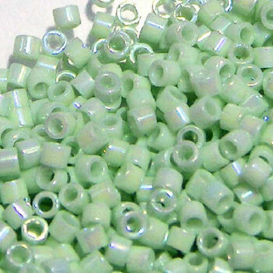 11/0 MIYUKI delica Opaque Lt. Mint AB - 1gr. - DB1506 -  - Crystaldreams Abalorios