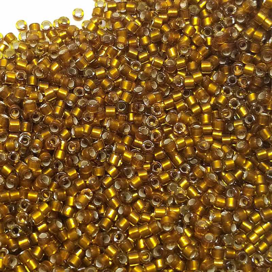11/0 MIYUKI delica Silver lined Glazed Dk Saffron  DB1681 - 1gr. -  - Crystaldreams Abalorios