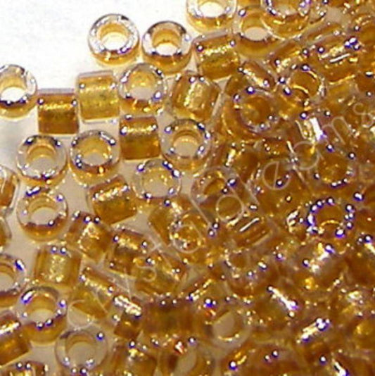 11/0 MIYUKI delica Spark Gold Lined Crystal 1gr. DB901 -  - Crystaldreams Abalorios