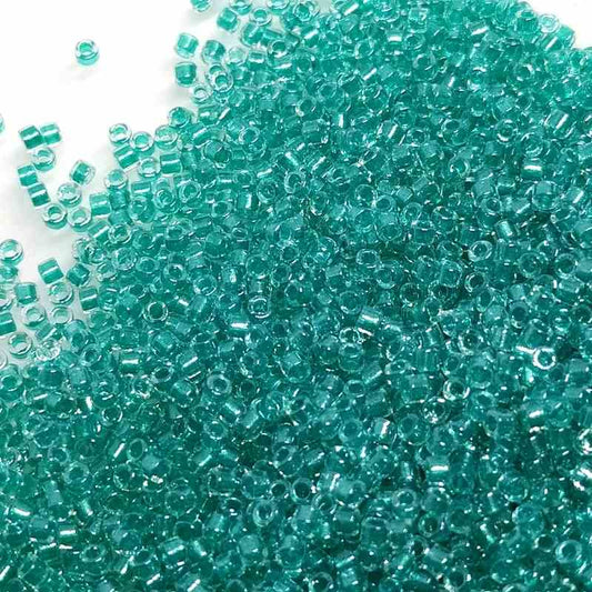 11/0 MIYUKI delica Sparkling Turquoise Lined Crystal 1gr. DB904 -  - Crystaldreams Abalorios