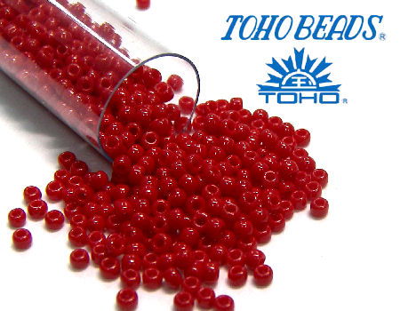 11/0 Toho - rocalla - Opaque Pepper Red - 5gr. col.45 -  - Crystaldreams Abalorios