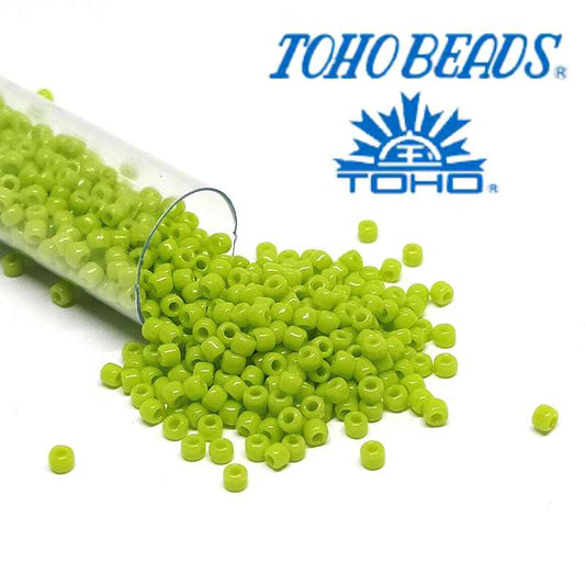 11/0 Toho - rocalla - Opaque Sour Apple - 5gr. col.44 -  - Crystaldreams Abalorios