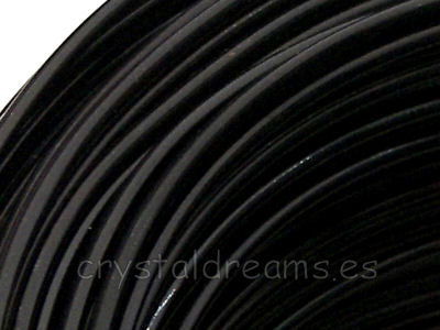 12 metros CABLE DE ALUMINIO - 1,5mm - BLACK -  - Crystaldreams Abalorios