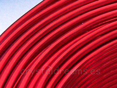 12 metros CABLE DE ALUMINIO - 1,5mm - RED -  - Crystaldreams Abalorios