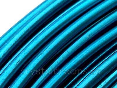 12 metros CABLE DE ALUMINIO - 1,5mm - TURQUOISE BLUE -  - Crystaldreams Abalorios