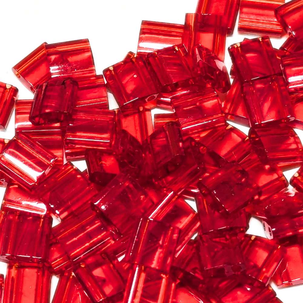 transparent tila red miyuki
