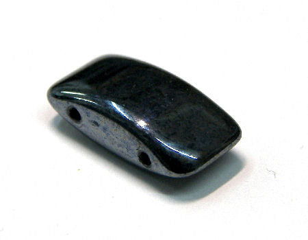 1 x Cuenta Carrier Beads - 9x17mm - Gunmetal -  - Crystaldreams Abalorios