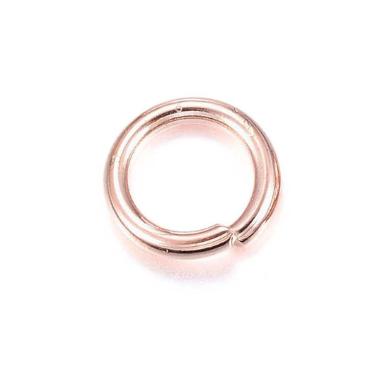 1x Anilla redonda Abierta 6x1mm Acero Inoxidable Rose Gold -  - Crystaldreams Abalorios