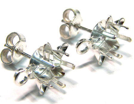 2x Engaste 4745 Swarovski Elements 10mm - Pendientes Silver -  - Crystaldreams Abalorios