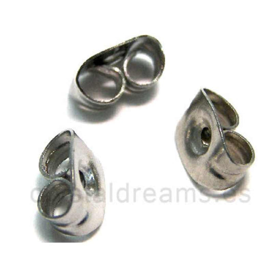 2x TRASERA ACERO INOXIDABLE - Agujero: 0,9mm -  - Crystaldreams Abalorios