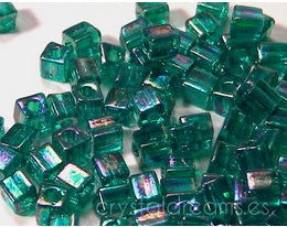 3mm Cubos MIYUKI - 5 gr. pack - Teal AB -  - Crystaldreams Abalorios