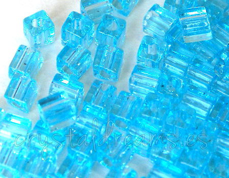 3mm Cubos MIYUKI - 5gr. pack - Transparent Aquamarine -  - Crystaldreams Abalorios