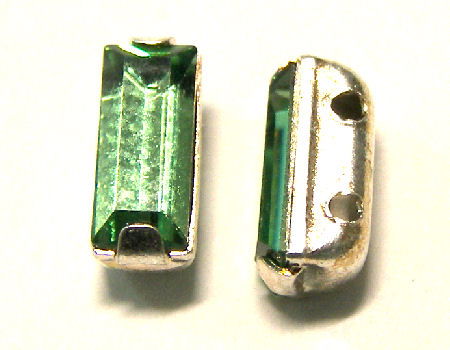 4501 Swarovski Elements® - 7x3mm Engaste plateado Erinite -  - Crystaldreams Abalorios