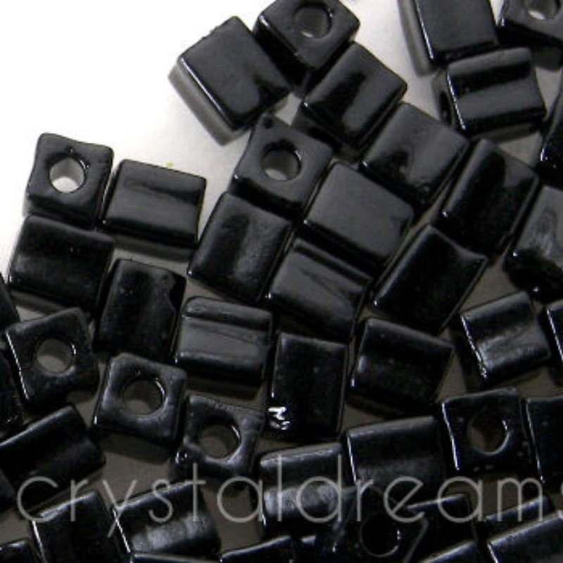 4mm Cubos MIYUKI - 5 gr. pack - Black -  - Crystaldreams Abalorios