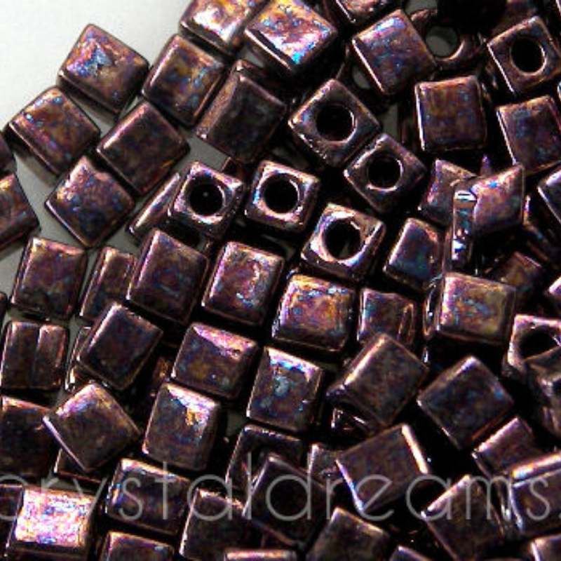 4mm Cubos MIYUKI - 5 gr. pack - Copper -  - Crystaldreams Abalorios