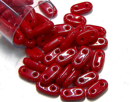 5 gr. Bar - Czech Mates - 6x2mm - Opaque Red -  - Crystaldreams Abalorios