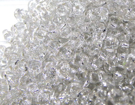 5 gramos Miniduo® 2 x 4mm - Agujeros:0,8mm Color: C.SILVER LINED -  - Crystaldreams Abalorios